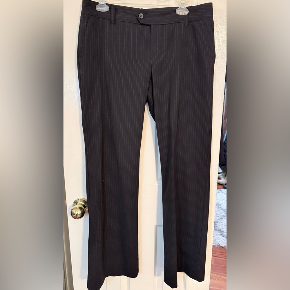 Banana Republic Black Pinstripe Women's Trousers